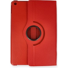 Herşey Trend Herşeytrend Apple Ipad Pro 13 (2024) Kılıf 360 Tablet Deri Kılıf - Kırmızı