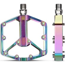 ForteGT Forte Gt Alüminyum Platform Bisiklet Pedalı Rainbow XBYC-1818