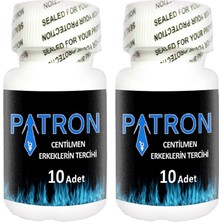 Patron 2 Adet Erkeğin Özeli Maça-Panax Ginseng Tribulusterrestisli 10 Lu Performanskapsüller