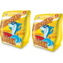 TeknoKapsül - Surfi̇ng Shark Kolluk 15X23 cm - 1 Adet