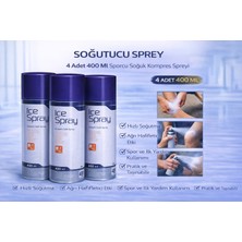 TeknoKapsül Soğutucu Sprey 400 ml 4 Adet Sporcu Soğuk Kompres Spreyi