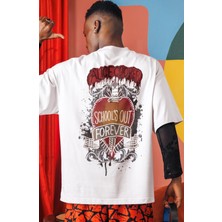 Sevbano Alice Cooper Rock Metal Şarkıcı Sırt Baskılı Unisex Oversize Tişört