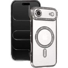 TeknoKapsül Iphone 17 Air Joke Simli Magneticsafe Kılıf - Gümüş