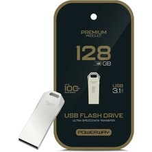 TeknoKapsül 128 GB 100MB/S Hızlı USB 3.1 Metal Silver Flash Bellek
