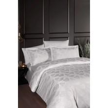 First Choice Nichol %100 Pamuk 200 Tc (80 Tel) Jakarlı Saten Çift Kişilik Nevresim Takımı