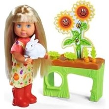 DMR Home 105733689, Evi Bahçe Bakımı, Bahçe Masası, Sebze Aksesuarları ve Tavşan Figürü ile Birlikte, 12CM