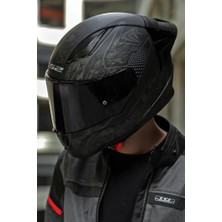 Ls2 Rapid 2 Race Crypt Mat Siyah Kask L Beden Hipoalerjenik İç Astar ve Yüksek Darbe Direnci