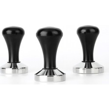 PremiumPort Siyah Metal Espresso Kahve Sıkıştırıcı Tamper 58MM