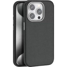 TeknoKapsül Iphone 14 Kılıf Wonder Deri Magsafe Kapak - Siyah