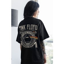 Sevbano Pink Floyd Müzik Grubu Sırt Baskılı Unisex Oversize Tişört