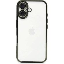 Herşey Trend Herşeytrend Apple Iphone 16 Plus Kılıf Razer Lensli Silikon - Yeşil