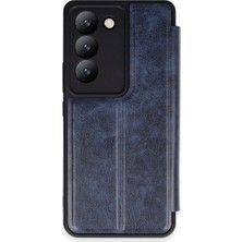 Herşey Trend Herşeytrend Vivo V30 Lite 4g Kılıf Flip Cover - Lacivert