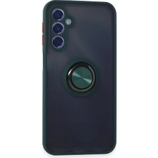 TeknoKapsül Galaxy M34 5g Kılıf Montreal Yüzüklü Kapak - Yeşil
