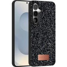 TeknoKapsül Onegif Galaxy S25 Bright Simli Kapak - Siyah