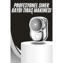 TeknoKapsül Kablosuz Tıraş Makinesi Günlük Hızlı Taşınabilir Şarjlı Yuvarlak Paslanmaz Çelik