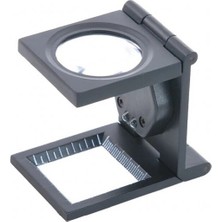 TeknoKapsül -25X25 mm Full Çelik Kaplı Katlamalı Büyüteç TH-9005B