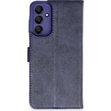 Herşey Trend Herşeytrend Samsung Galaxy A15 4g Kılıf Trend S Plus Kapaklı Kılıf - Lacivert