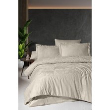 First Choice Doreta %100 Pamuk 200 Tc (80 Tel) Jakarlı Saten Çift Kişilik Nevresim Takımı