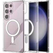 TeknoKapsül Galaxy S23 Kılıf Magneticsafe Şeffaf Silikon - Şeffaf