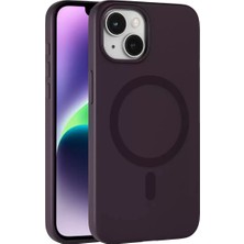 TeknoKapsül Iphone 14 Tuna Pc Slim Magsafe Kapak - Derin Mor