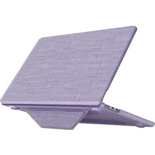 TeknoKapsül Macbook Air 15 2023 Macbook Kumaş Kapak - Mor