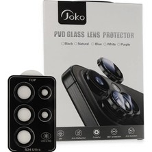 TeknoKapsül Galaxy S23 Pvd Metal Kamera Lens - Siyah