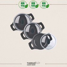 PremiumPort 6 Parça Gri Sahan Seti, Dayanıklı ve Şık Mutfak Gereçleri