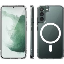 TeknoKapsül Galaxy S22 Kılıf Magneticsafe Şeffaf Silikon - Şeffaf