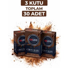 TeknoKapsül Oxlove Chocolate Aromalı Prezervatif 10'lu 3 Kutu