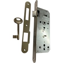 TeknoKapsül Kale Oval 151 R 40 mm Nikel Oda Kapı Kilidi