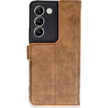 TeknoKapsül V30 Lite 4g Kılıf S Kapaklı Kılıf - Taba