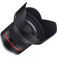 DMR Home SY12M-E-BK 12 mm F2.0 E Kameralar Için Ultra Geniş Açılı Objektif, Siyah