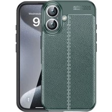 TeknoKapsül Iphone 16 Kılıf Auto Focus Kapak - Koyu Yeşil