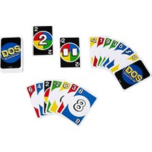 DMR Home Mattel Games Uno Dos Kartlar Çocuklar ve Yetişkinler Için Aile Kart Oyunu DOS™ Ikinci Seri HNN01
