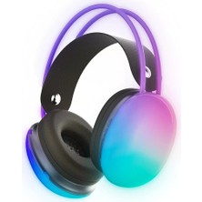 TeknoKapsül Karler Bass Krh1 Rgb Kafaüstü Kablosuz Kulaklık - Siyah