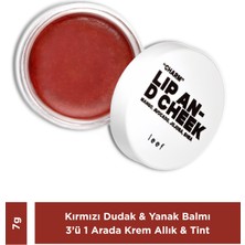 Leef Lip & Cheek Balm Charm | Kırmızı Dudak & Yanak Balmı | 3’ü 1 Arada Krem Allık & Tint