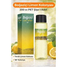TeknoKapsül Boğaziçi Limon Kolonyası 200 cc 80° Ferahlatıcı Limon Kokulu Kolonya Pet Şişe 1 Adet
