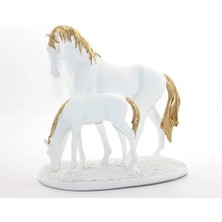 TeknoKapsül Polyester Yavrulu At Figürü ALK1629