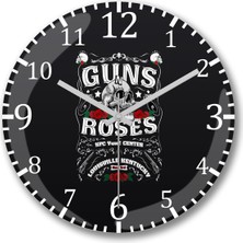 Guns N' Roses 2 Duvar Saati, Şık ve Modern Dekorasyon Parçası
