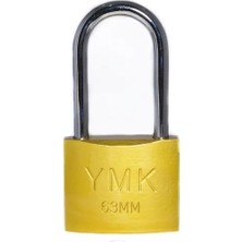 Pileli Store Ymk Eko Sarı Boyalı Uzun Kancalı Asma Kilit 63MM