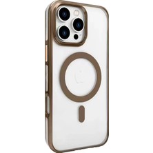 TeknoKapsül Iphone 16 Gleam Pc Sert Magsafe Kılıf - Kahverengi