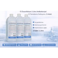 TeknoKapsül El Dezenfektanı 1 Litre Antibakteriyel El Temizleme Solüsyonu 3 Adet