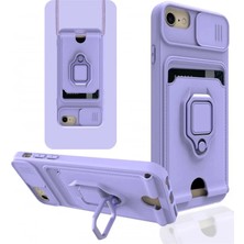 TeknoKapsül Iphone 6 Kılıf Zuma Kartvizitli Yüzüklü - Lila