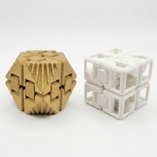 Teknik Durak Gold Metalik Görünümlü Baskı Katlanabilir Fidget Toy - Stres Giderici Odaklanma Oyuncağı