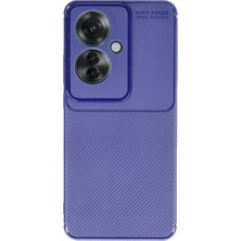Herşey Trend Herşeytrend Oppo Reno 11F Kılıf Auto Focus Karbon Kapak - Lacivert