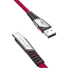TeknoKapsül Konfulon DC18 Type-C Kablo 1m 5A - Kırmızı