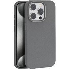 TeknoKapsül Iphone 15 Kılıf Wonder Deri Magsafe Kapak - Titan Gri