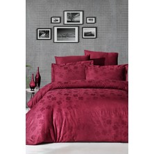 First Choice Clover %100 Pamuk 200 Tc (80 Tel) Jakarlı Saten Çift Kişilik Nevresim Takımı