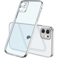 The Gencoo iPhone 12 Kılıf Tgco Mat Gbox Kapak-Gümüş