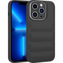 The Gencoo Apple iPhone 12 Pro Kılıf Kamera Korumalı Parlak Airbag'li Tgco Galya Kapak-Siyah